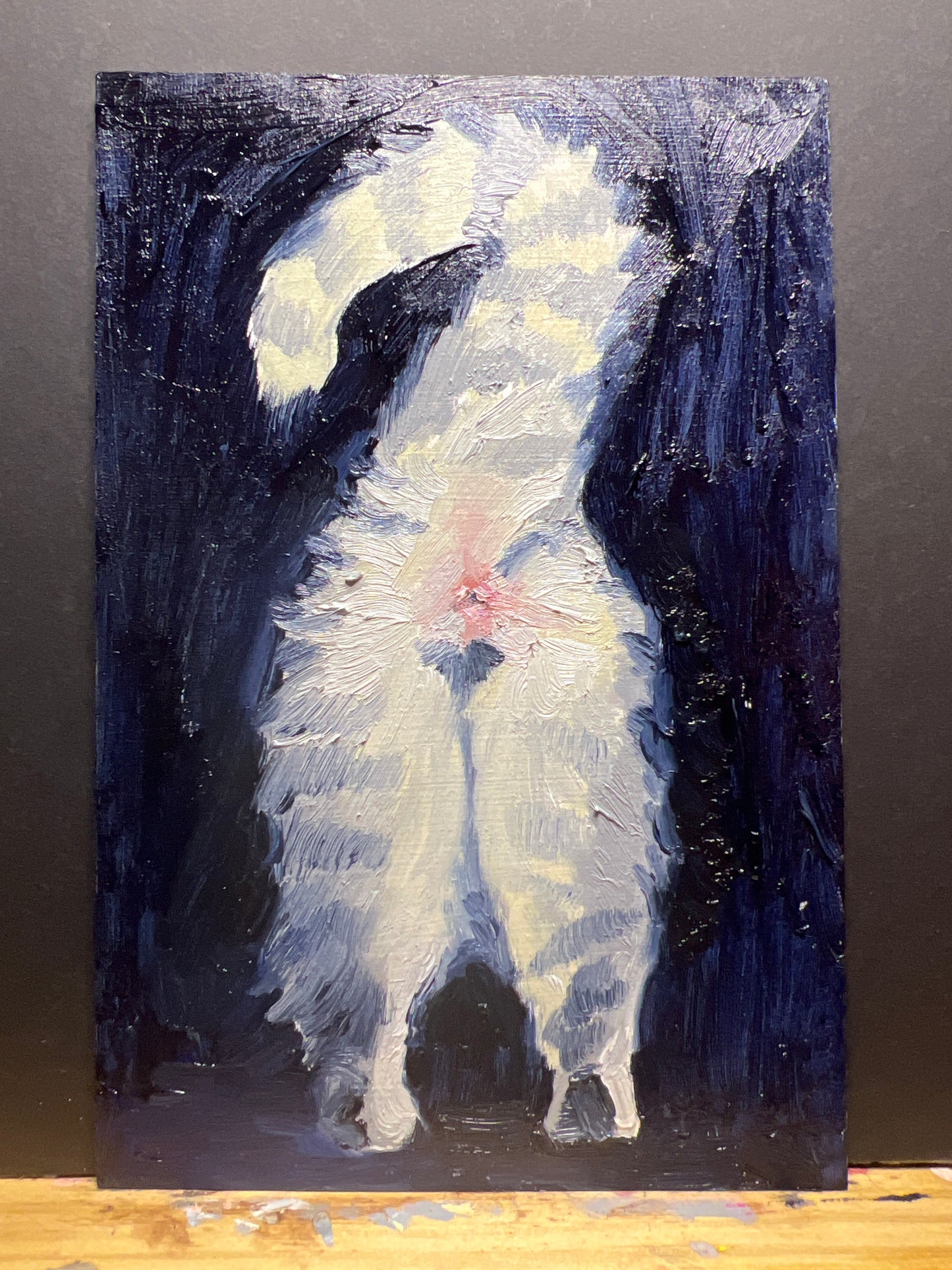 Oil Painting - Cat Butt