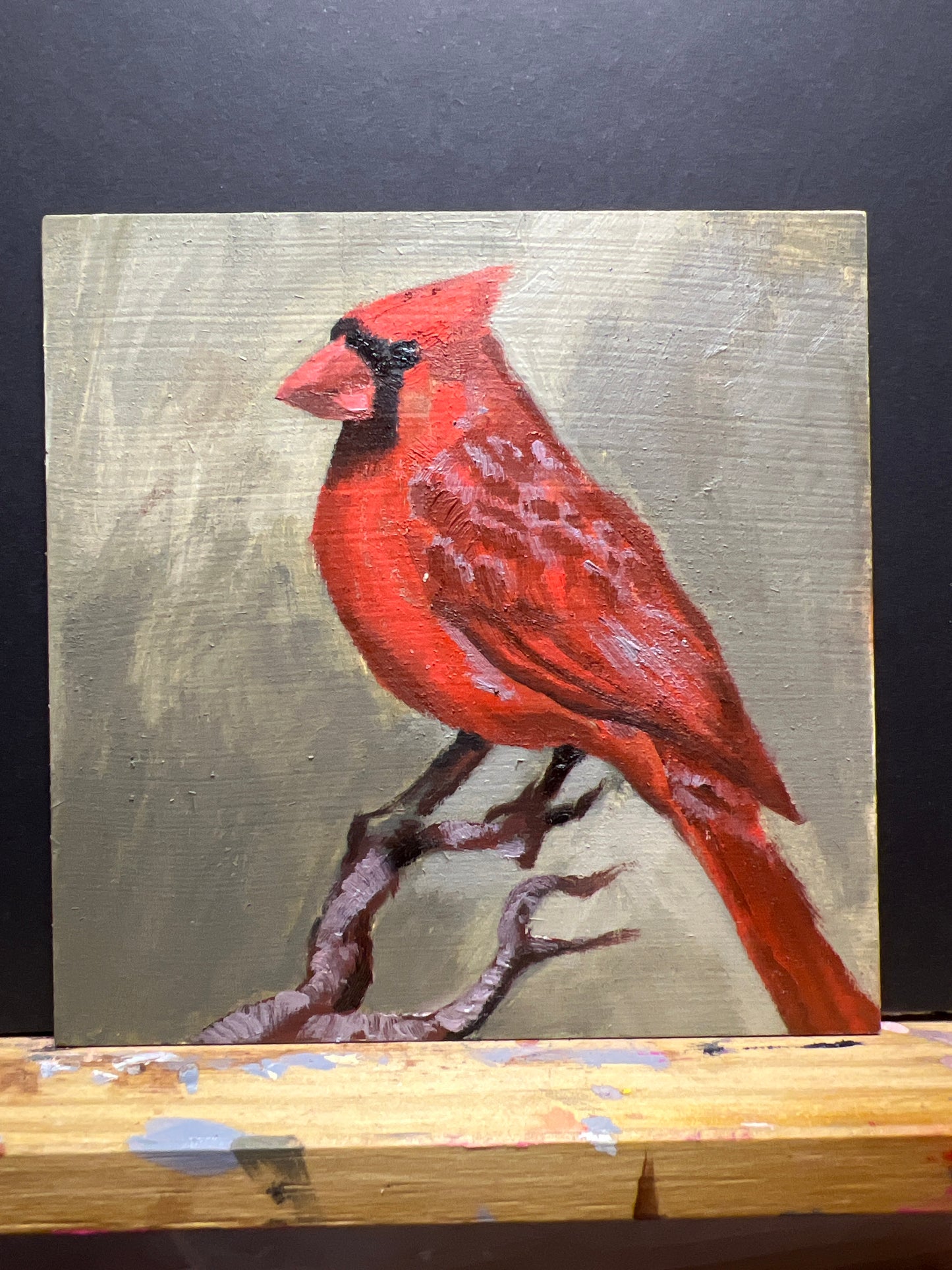 Oil Painting - Cardinal