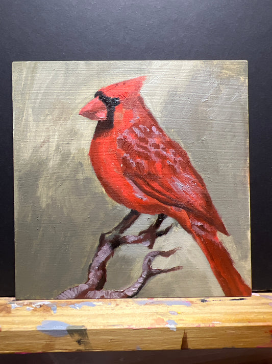 Oil Painting - Cardinal