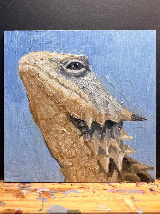 Oil Painting - Lizard
